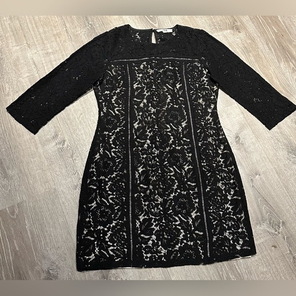 JACK By BB Dakota - Women’s Lace 3/4 Sleeve Dress - Picture 1 of 11